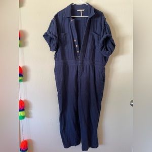 Free People Short Sleeve Jumpsuit